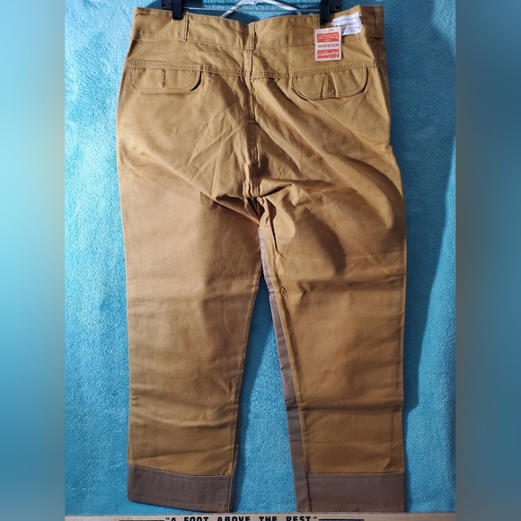 NWT Vintage Montgomery Ward Brush duck Pants Sz 42 Western Field Vinyl Faced Leg - Picture 2 of 7